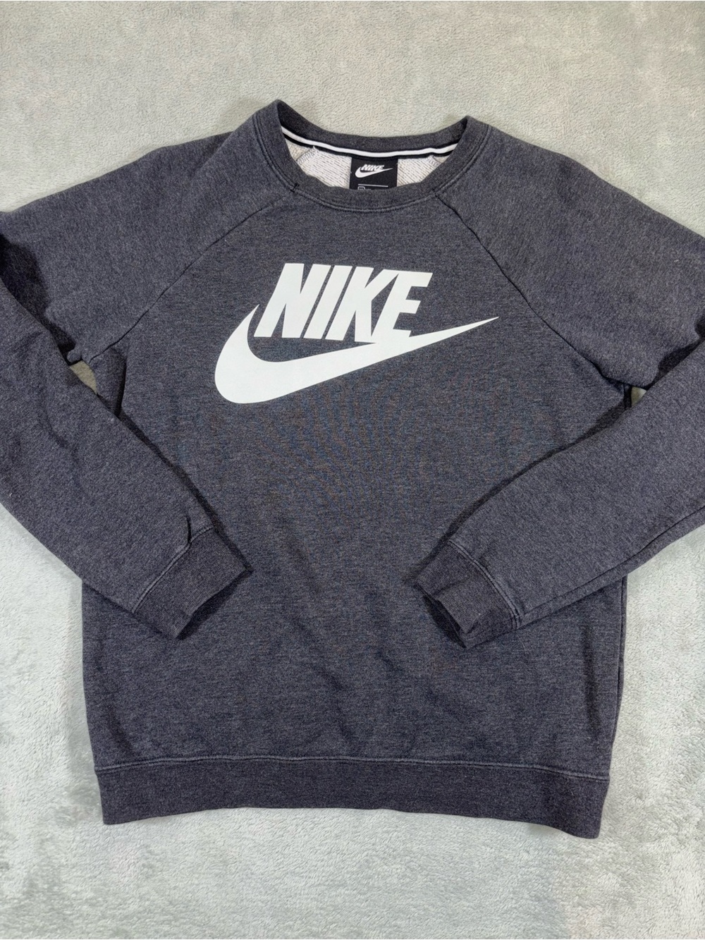 Nike Classic Logo Crewneck Sweatshirt Dark Gray XS